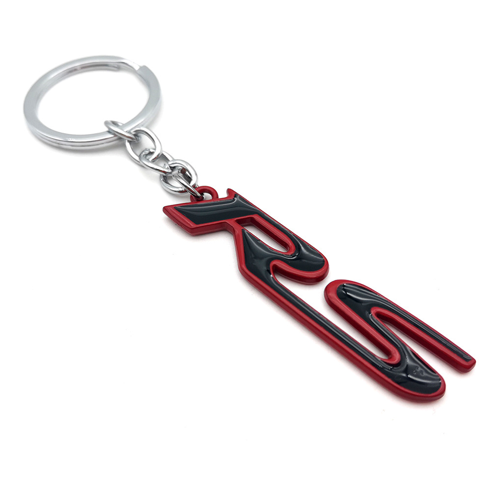 RS Metal Car Keychain Keyring Keyfob for Ford Focus Fiesta Netby
