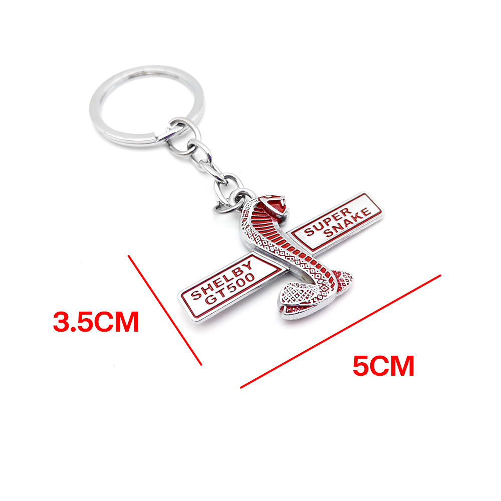 Metal Car Keyring Keychain Keyfob for Cobra SHELBY GT500 Standard Ford Netby
