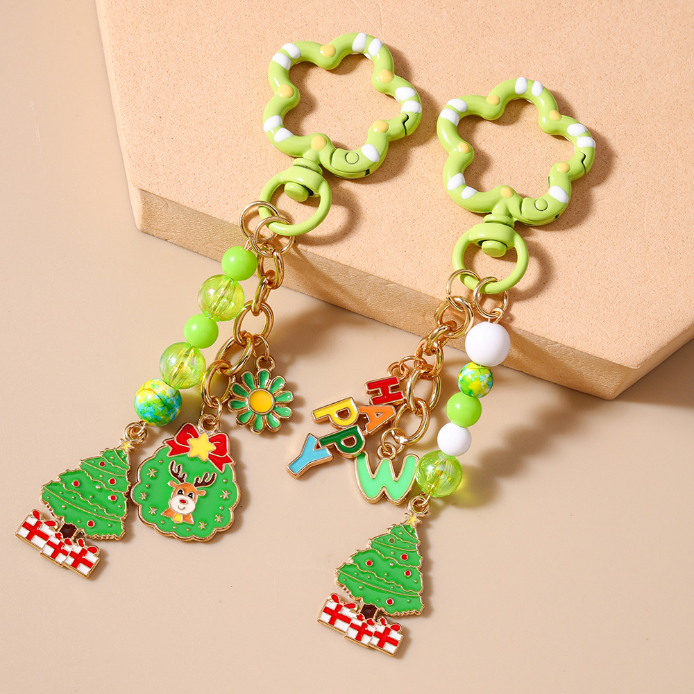 Flower Festival Christmas Keychain Keyring Netby