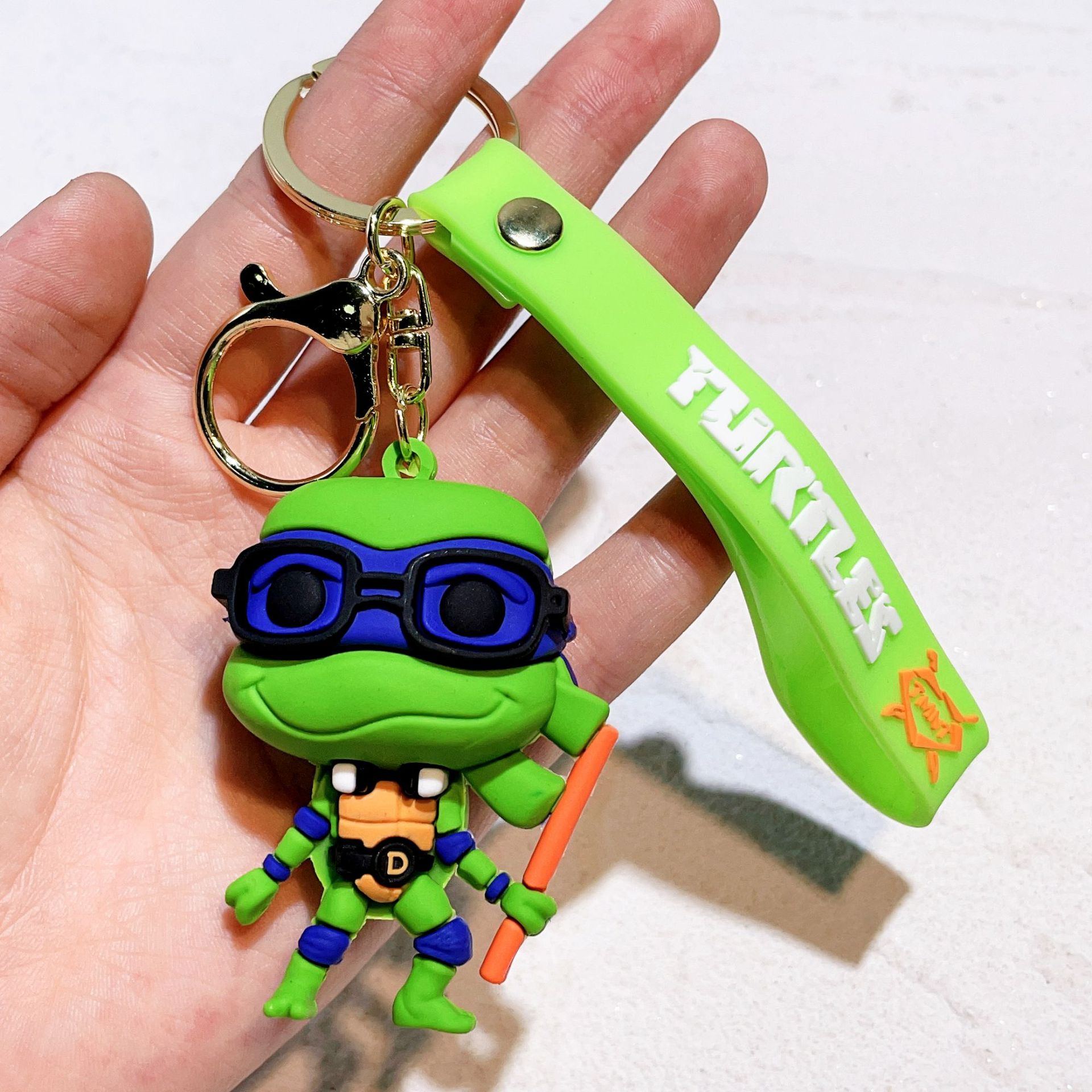 Rubber Animation Teenage Mutant Ninja Turtles Keychain Keyring Netby