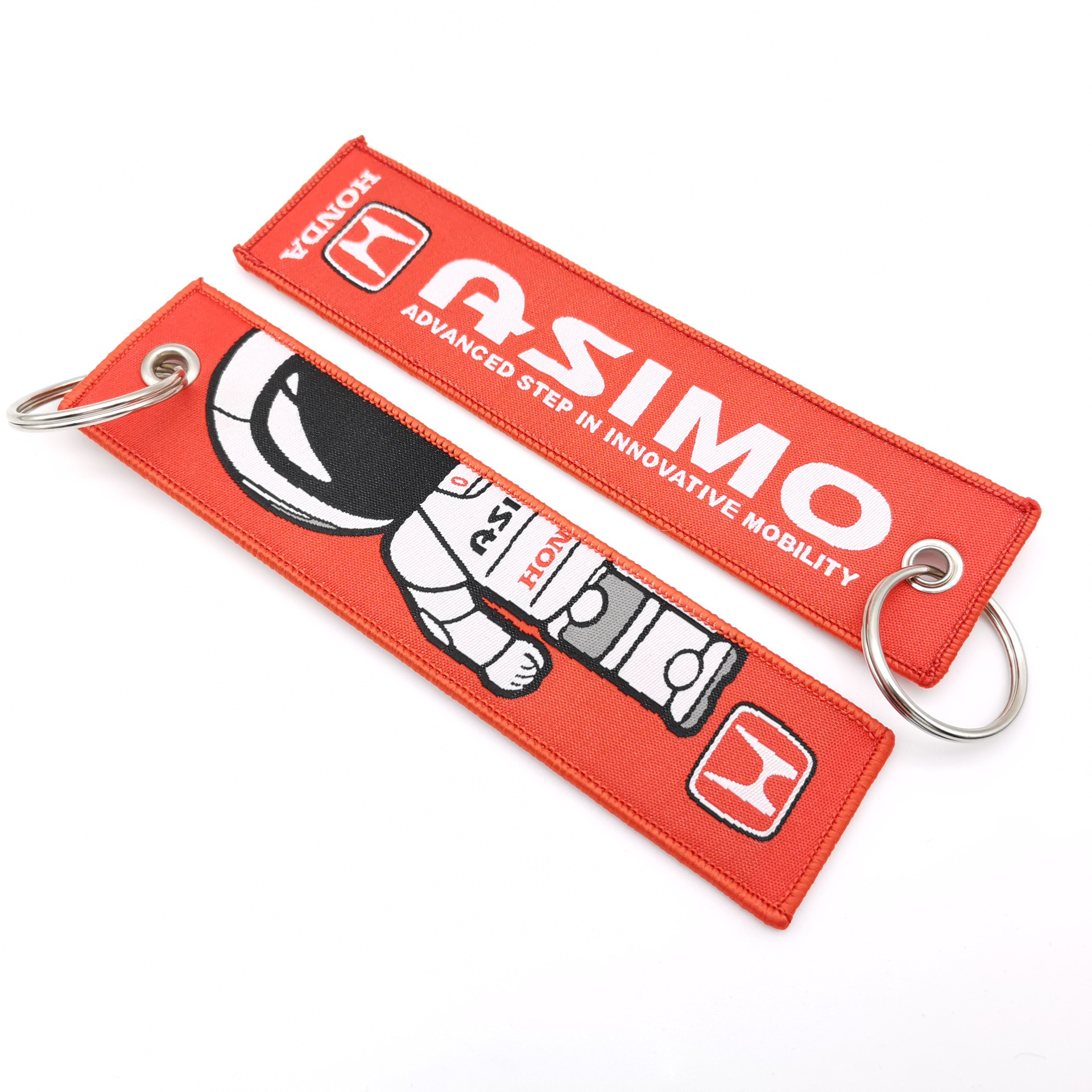 Car logo modified brand textile embroidery cloth key chain hanging TRD MUGEN