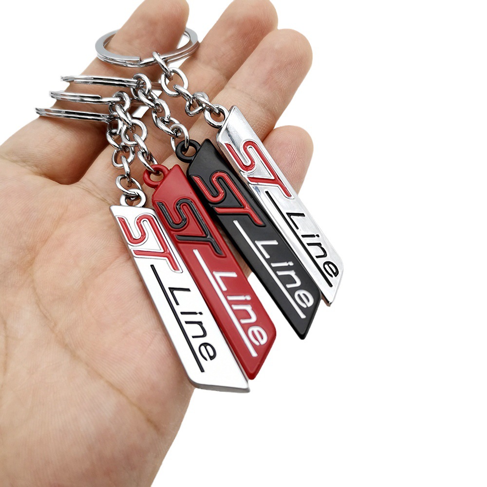 Metal Ford Mondeo Focus ST Line Car Keychain Keyring Keyfob Netby