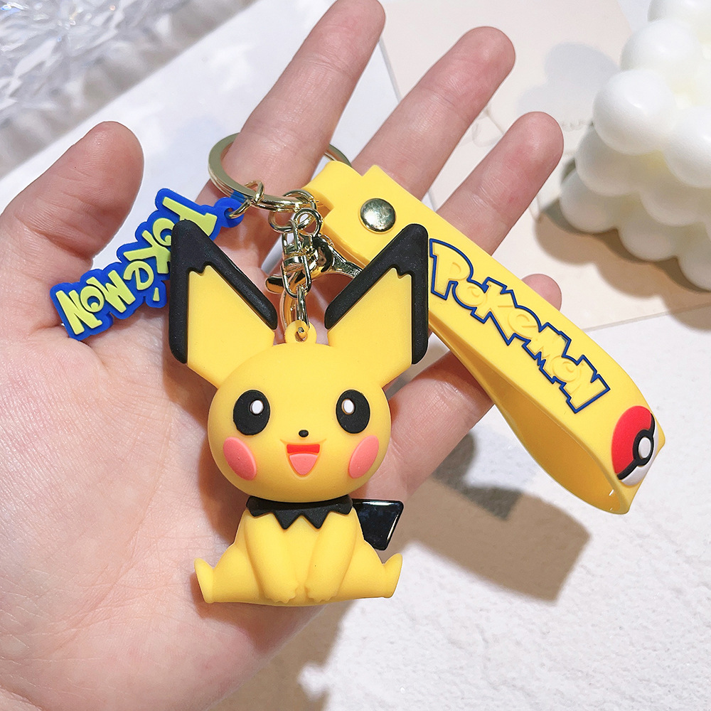 Animation Movie Video Game Pokemon Pikachu Keychain Keyring Netby