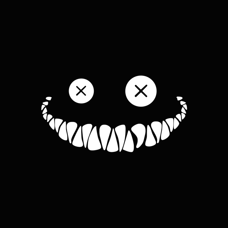 Cool Ghost Face Eye Car Sticker Netby