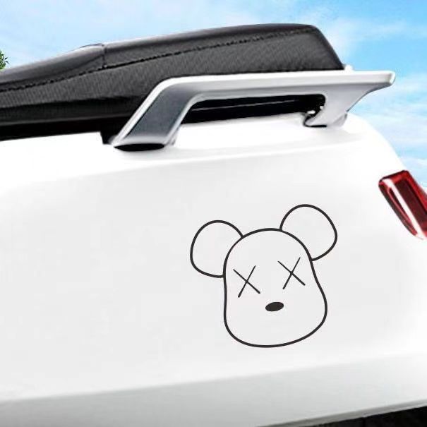 Reflective Violent Bear Car Sticker Netby