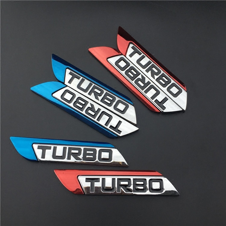 Metal TURBO Car Sticker Netby