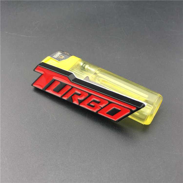 Metal TURBO Car Sticker Netby