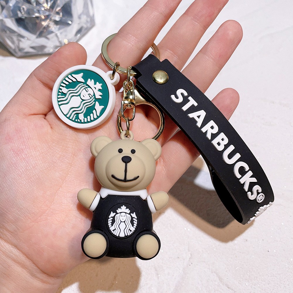 Creative STARBUCKS Bear Coffee Cup Keychain Keyring Netby