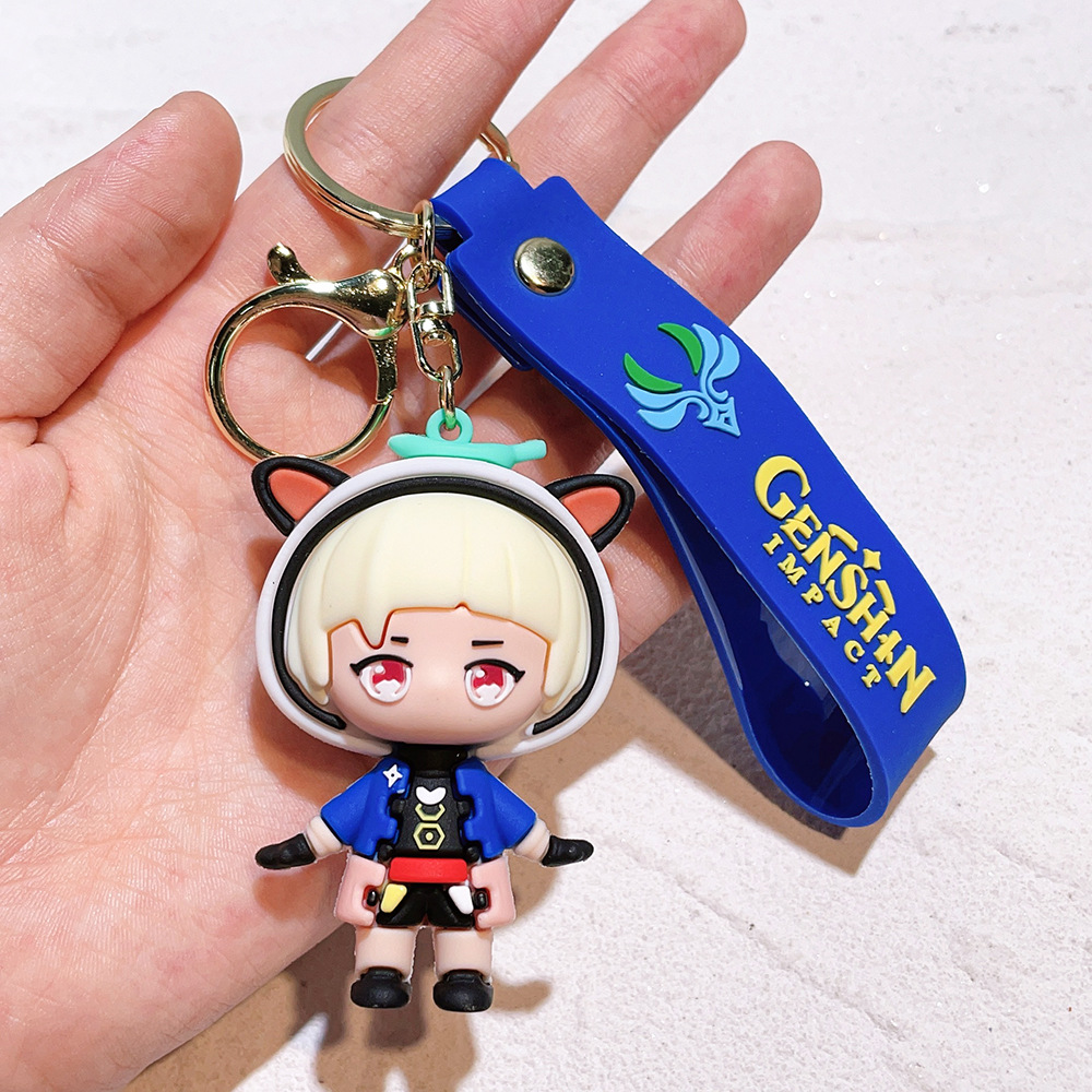 PVC Video Game GENSHIN IMPACT Keychain Keyring Netby