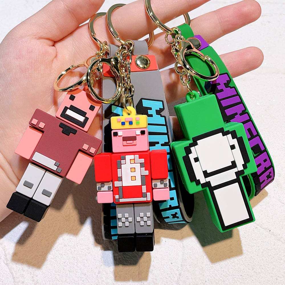 Video Game Minecraft Keychain Keyring Netby