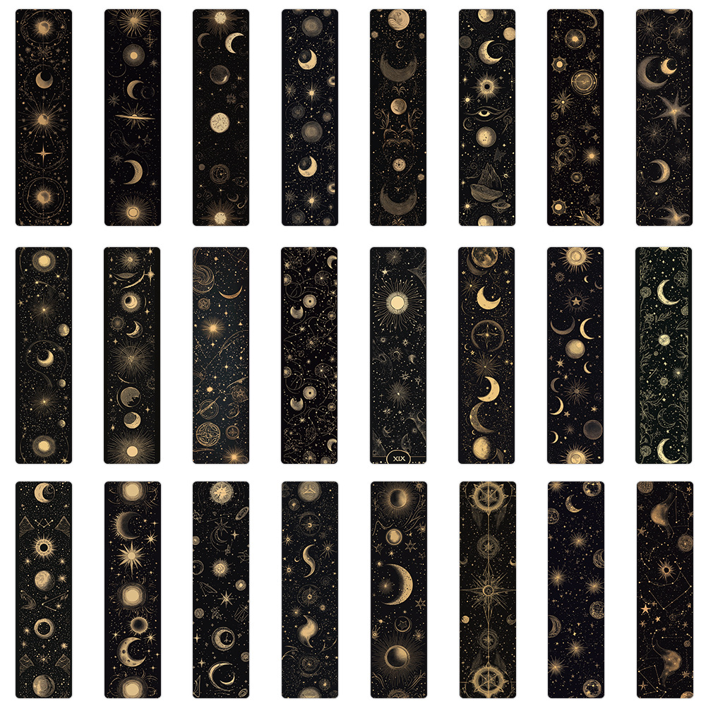24pcs/pack Magic Moon Paper Bookmark Netby