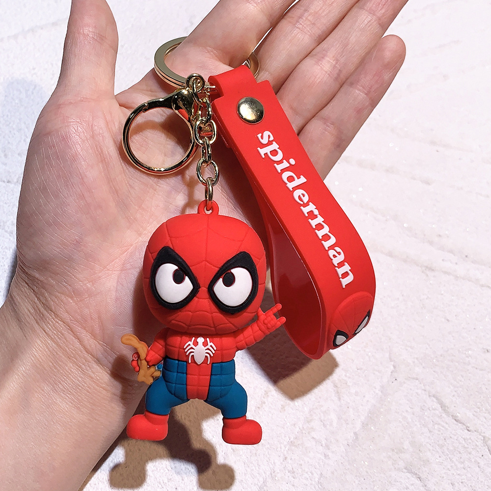 Movie Avengers Spiderman Keychain Keyring Netby
