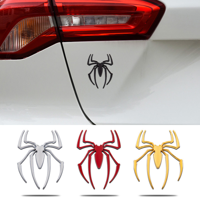 Metal Spider Car Sticker Netby