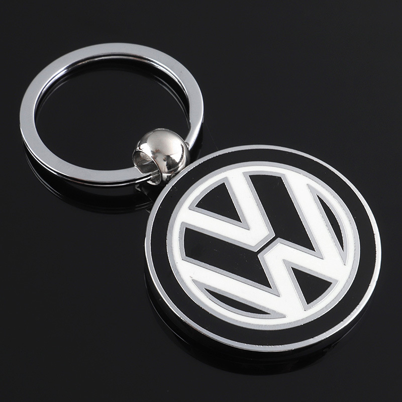 Metal Double Side Car Logo Keychain Keyring Keyfob for Audi Benz BMW Volkswagen VW Netby