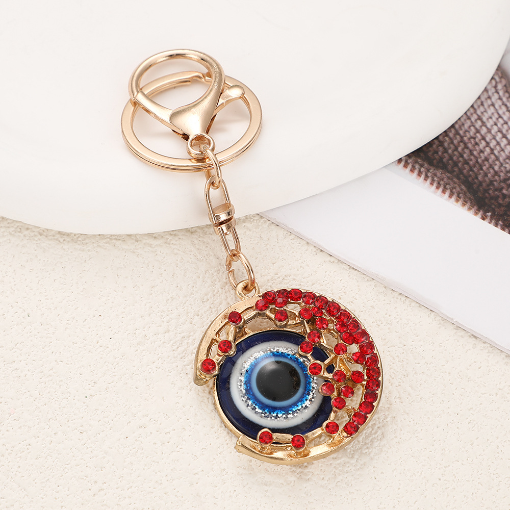 Rhinestone Big Eye Keychain Keyring Netby