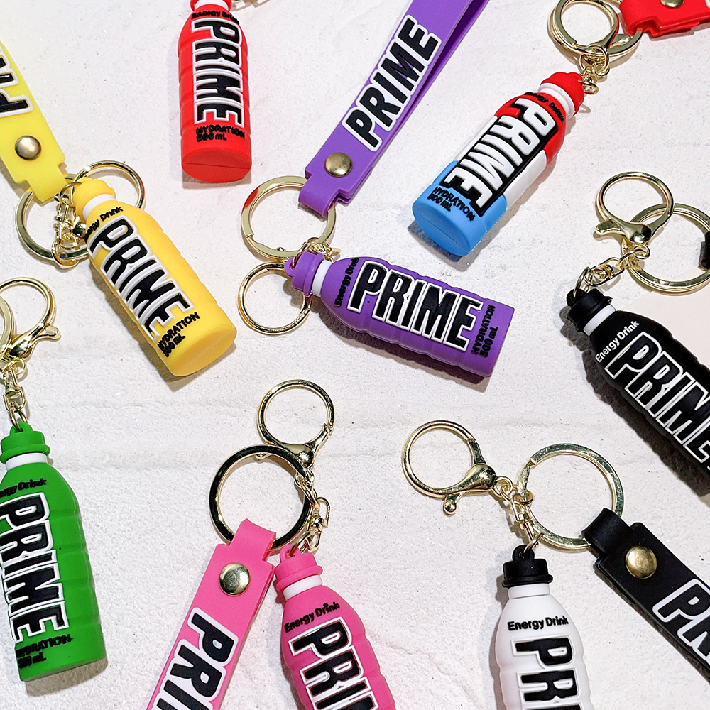 PVC PRIME Energy Drink Bottle Keychain Keyring Outdoor Sports Game Netby