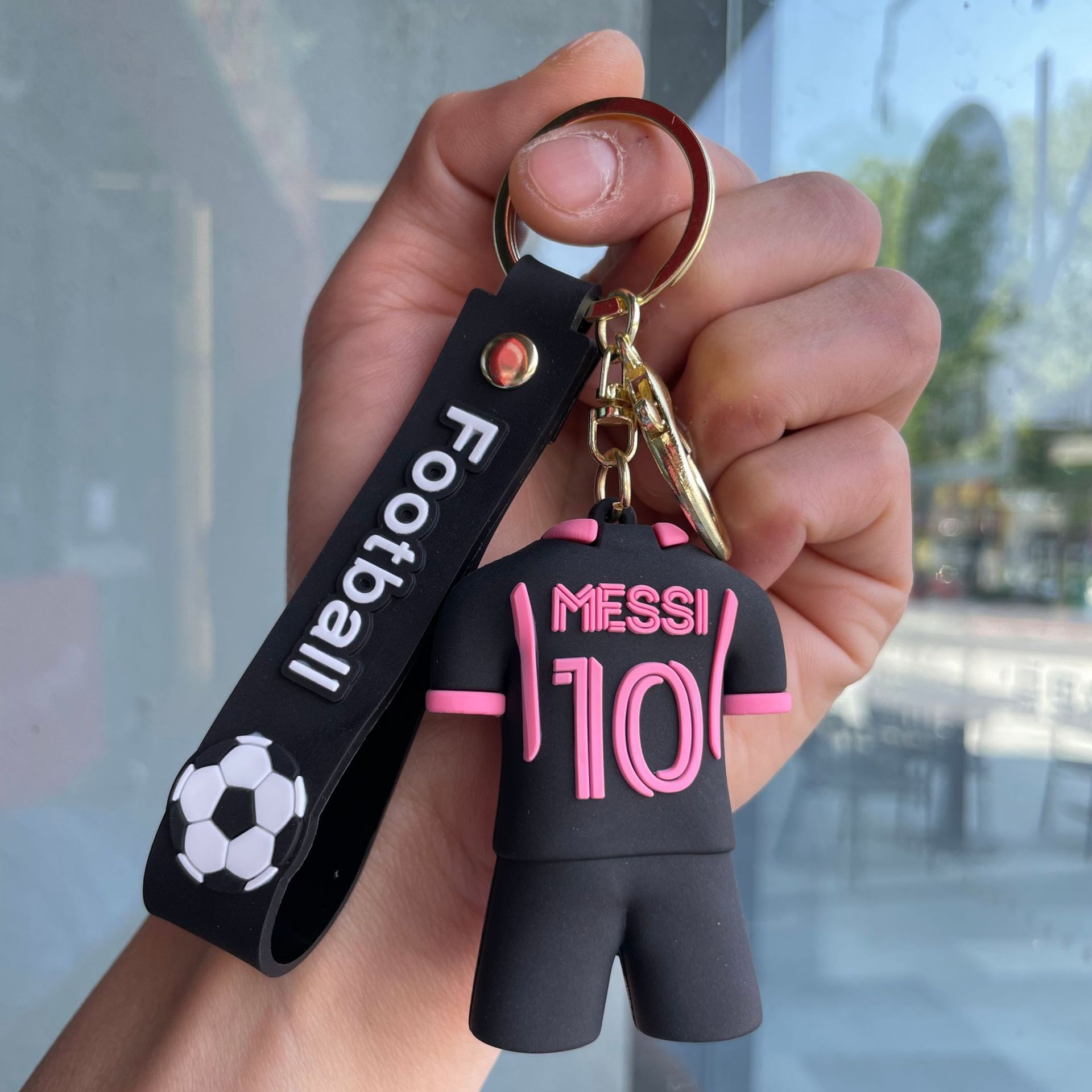 Silicon Sports Game Football Soccer Star Jerseys Keychain Keyring Netby