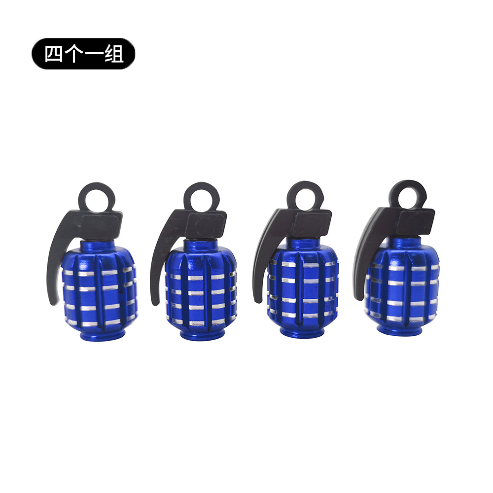 Metal Grenade Car Wheel Anti Dust Tire Valve Cap Netby