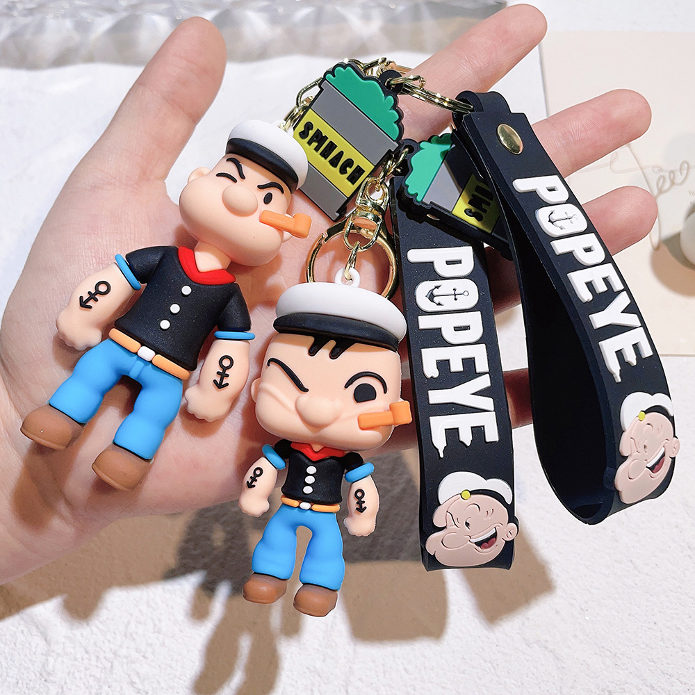 Animation Popeye the Sailor Keychain Keyring  Netby