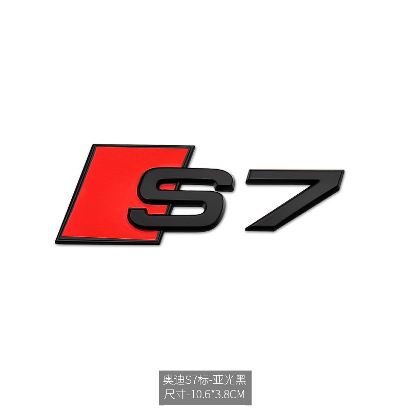 Car Badge Emblem for Audi RS3 RS4 RS5 RS6 RS7 S3 S4 S5 S6 S7 S8 Netby 