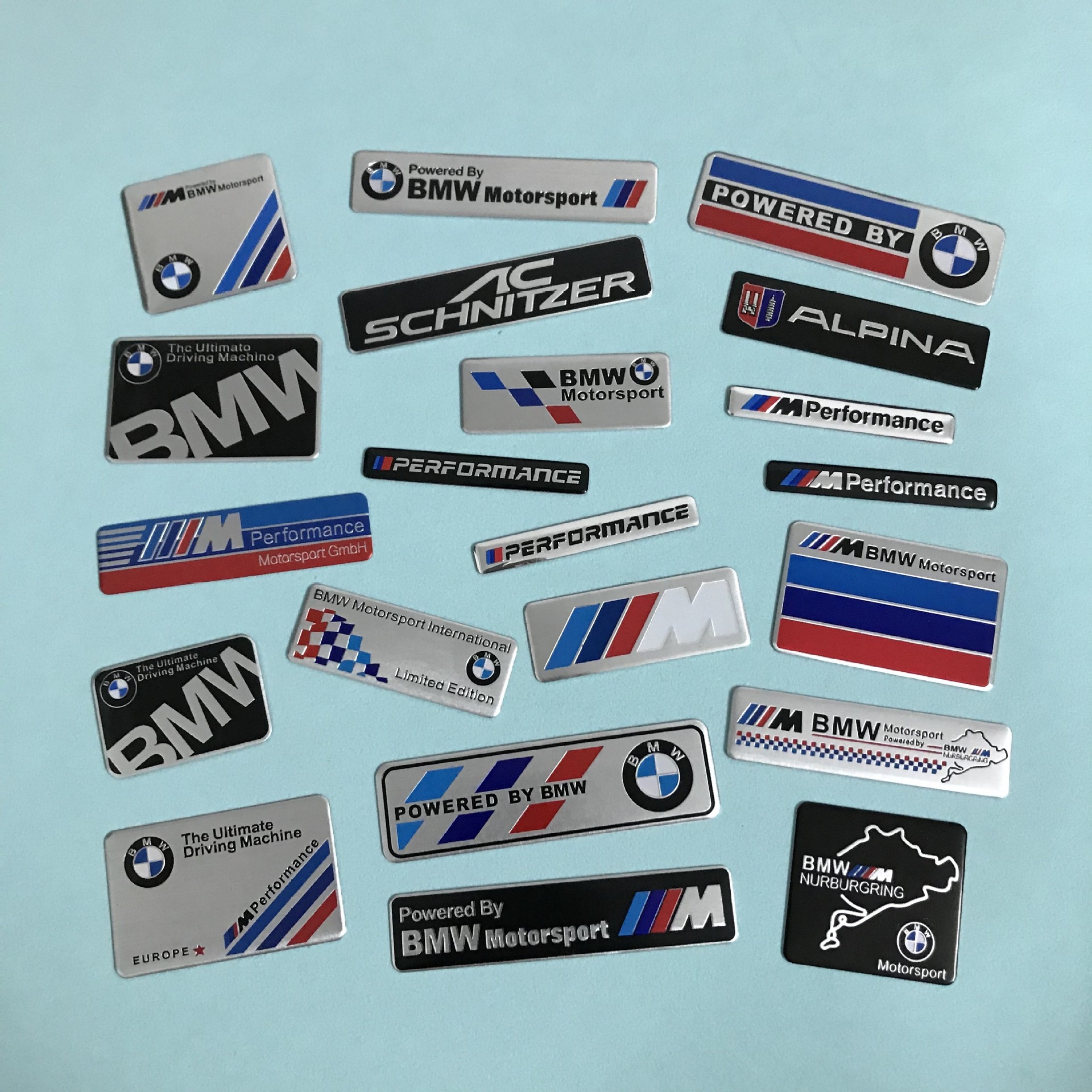 Aluminum Alloy BMW M Car Sticker M Performance Netby