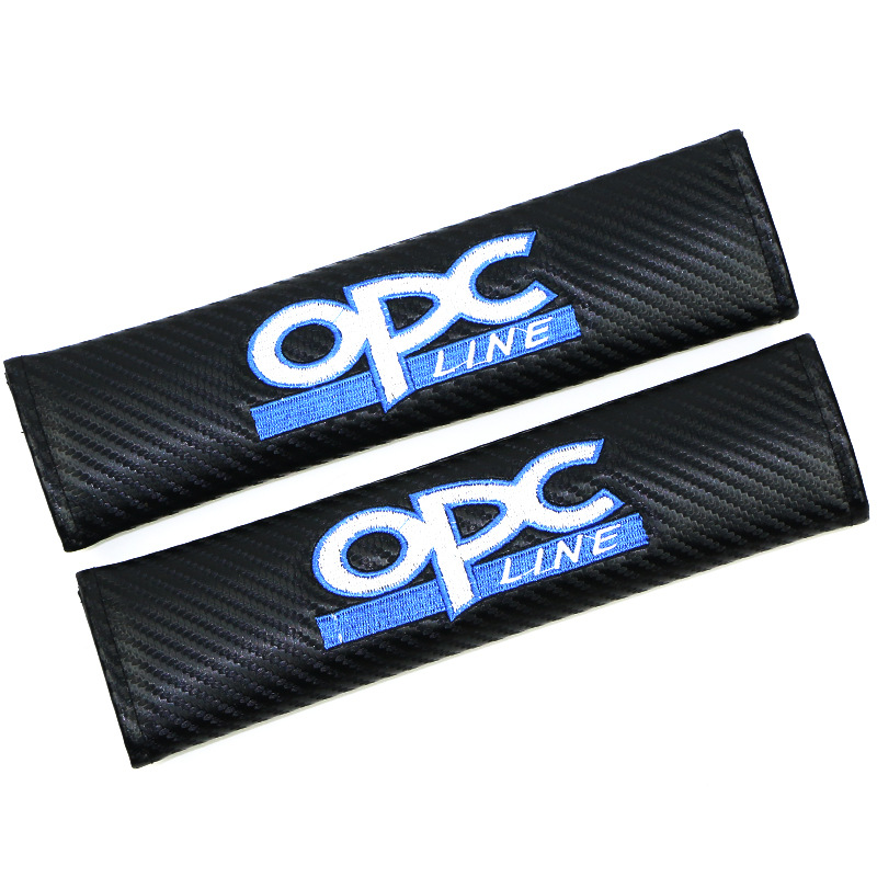 Carbon Fiber Style Car Seat Belt Cover for Audi Benz BMW Corvette VW SKODA Alfa Romeo Netby