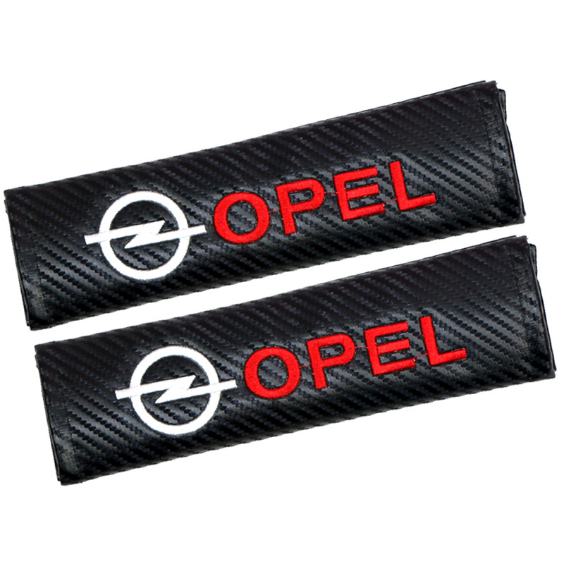 Carbon Fiber Style Car Seat Belt Cover for Audi Benz BMW Corvette VW SKODA Alfa Romeo Netby