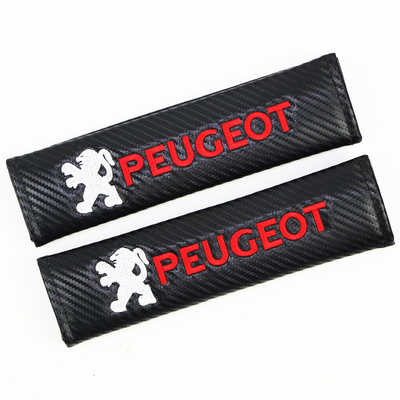 Carbon Fiber Style Car Seat Belt Cover for Audi Benz BMW Corvette VW SKODA Alfa Romeo Netby