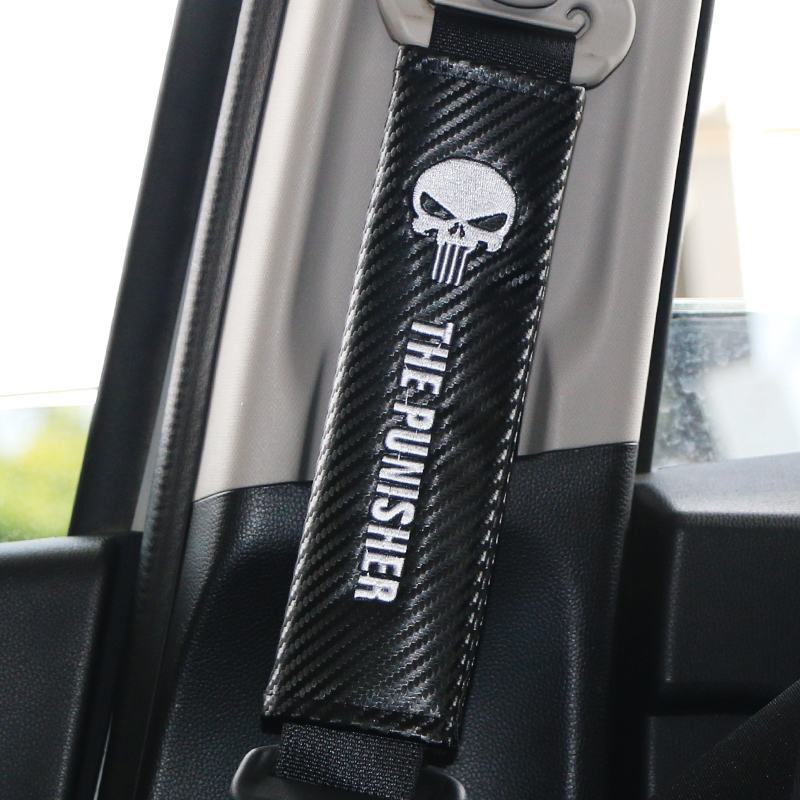 Carbon Fiber Style Car Seat Belt Cover for Audi Benz BMW Corvette VW SKODA Alfa Romeo Netby