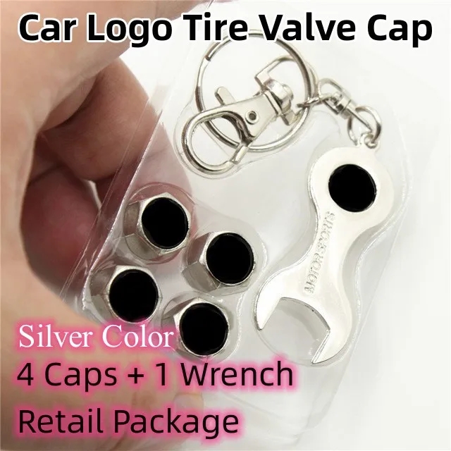 Metal Car Wheel Tire Valve Cap Anti Dust Spanner Wrench With Logo Netby