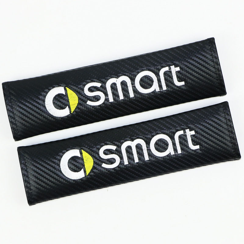 Carbon Fiber Style Car Seat Belt Cover for Audi Benz BMW Corvette VW SKODA Alfa Romeo Netby