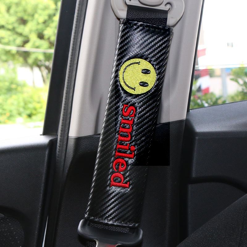 Carbon Fiber Style Car Seat Belt Cover for Audi Benz BMW Corvette VW SKODA Alfa Romeo Netby