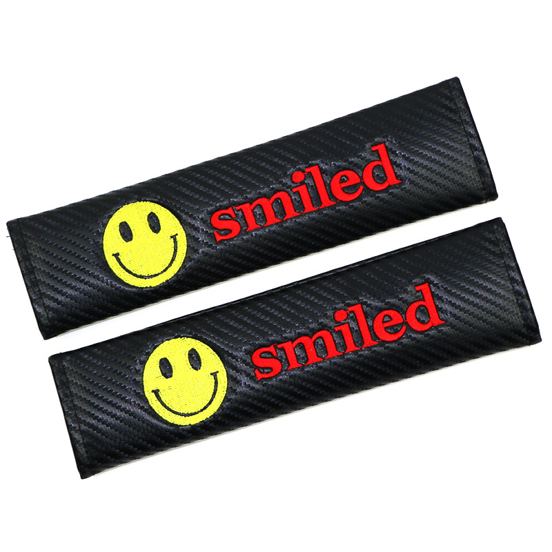 Carbon Fiber Style Car Seat Belt Cover for Audi Benz BMW Corvette VW SKODA Alfa Romeo Netby