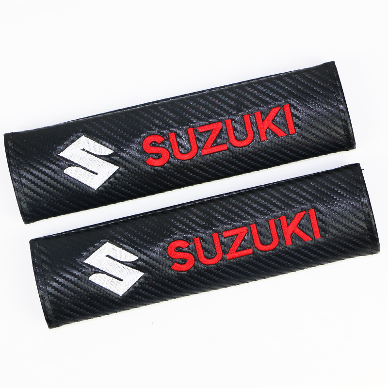 Carbon Fiber Style Car Seat Belt Cover for Audi Benz BMW Corvette VW SKODA Alfa Romeo Netby