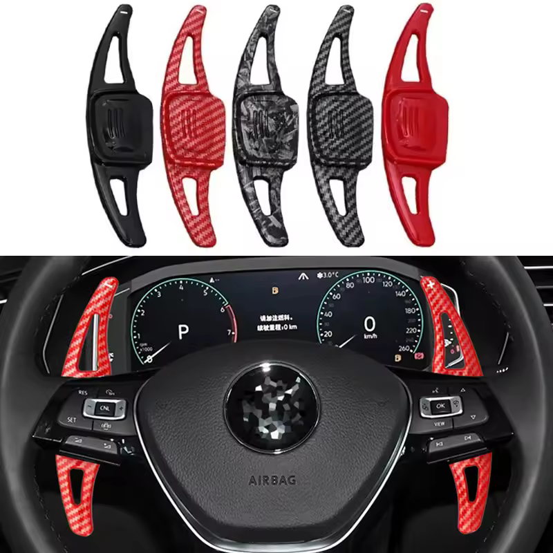Carbon Fiber Print Metal Paddle Shifter for Volkswagen VW Amarok Netby
