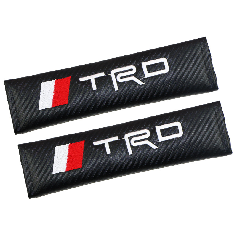 Carbon Fiber Style Car Seat Belt Cover for Audi Benz BMW Corvette VW SKODA Alfa Romeo Netby