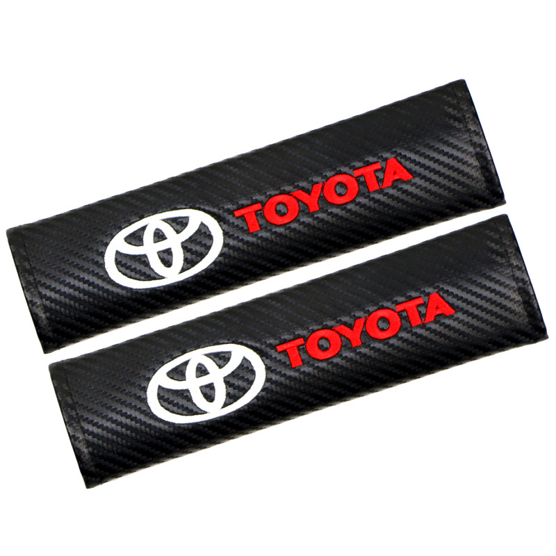 Carbon Fiber Style Car Seat Belt Cover for Audi Benz BMW Corvette VW SKODA Alfa Romeo Netby