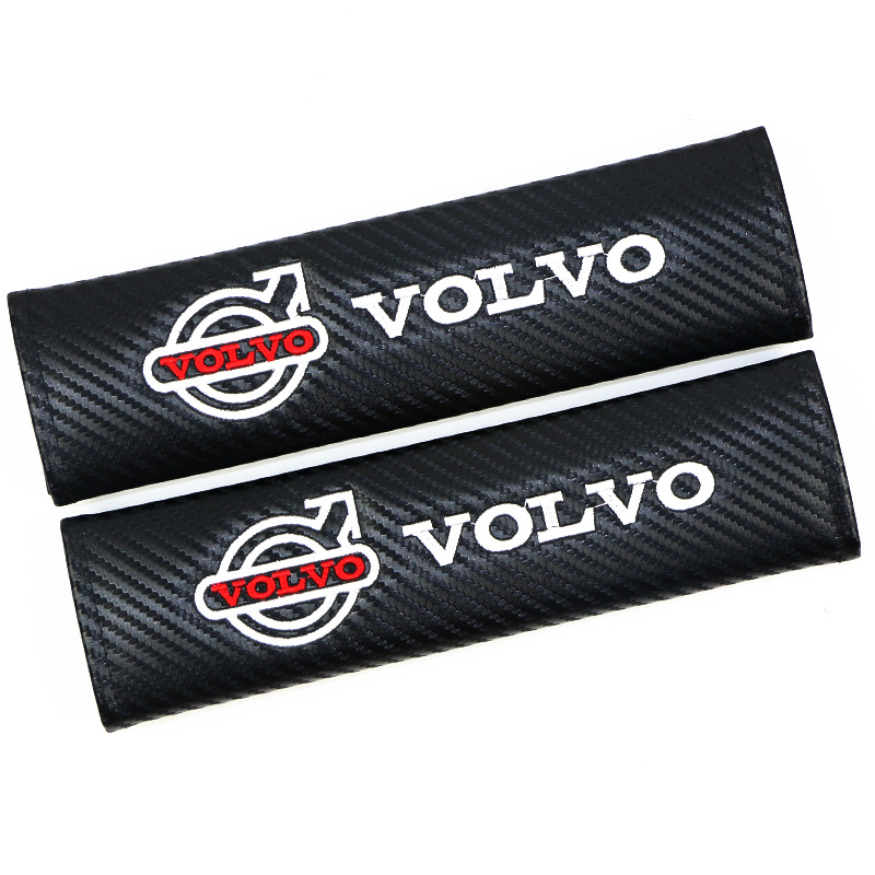 Carbon Fiber Style Car Seat Belt Cover for Audi Benz BMW Corvette VW SKODA Alfa Romeo Netby