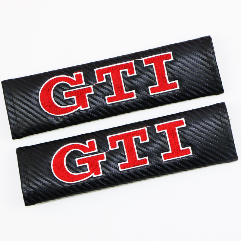 Carbon Fiber Style Car Seat Belt Cover for Audi Benz BMW Corvette VW SKODA Alfa Romeo Netby