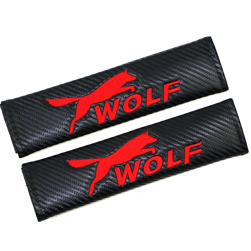 Carbon Fiber Style Car Seat Belt Cover for Audi Benz BMW Corvette VW SKODA Alfa Romeo Netby