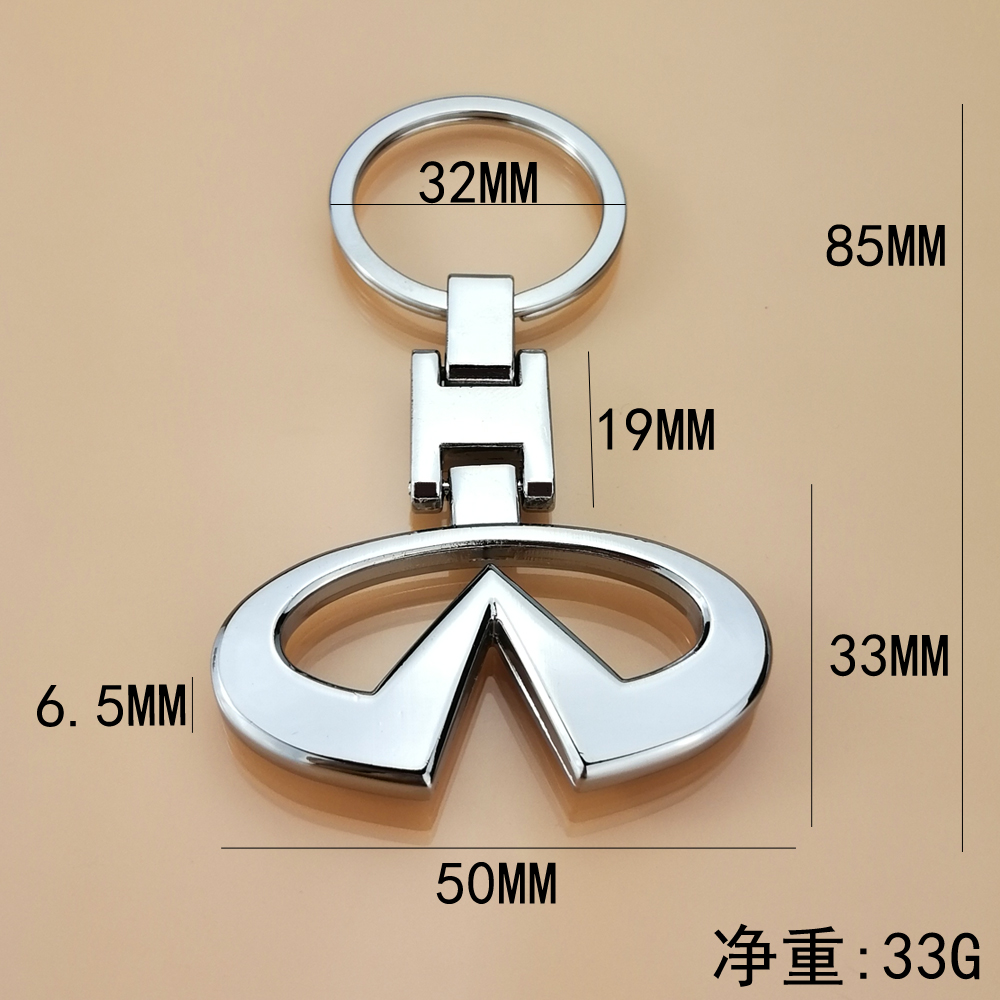 Good Quality Metal H Buckle Car Logo Keyring Keychain Netby
