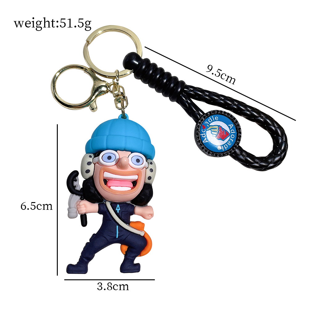 PVC Animation One Piece Keychain Keyring Netby
