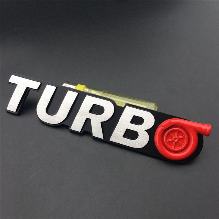 Metal TURBO Car Sticker Netby