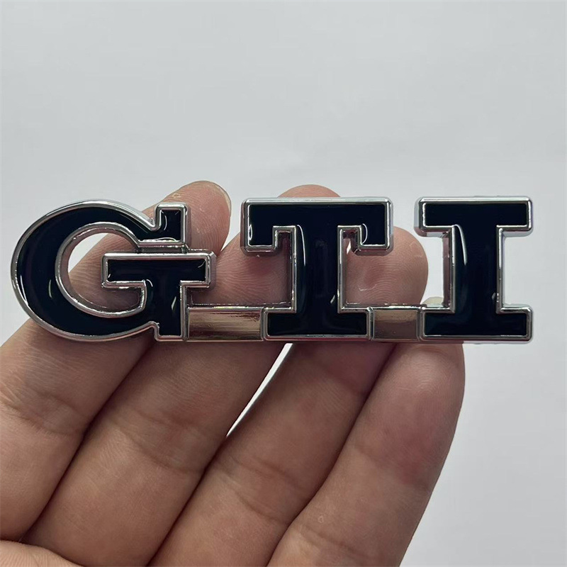 Metal GTI GTD Car Emblem Badge for VW VOLKSWAGEN POLO Golf GTI Netby