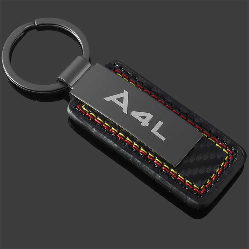 Carbon Fiber Car Logo Keychain Keyring Keyfob for Audi A3 A4L A5 A6L A7 A8L Q2L Q3 Q5 Q7 RS3 RS4 RS5 RS6 RS7 RS8 S3 S4 S5 S6 S7 S8 SQ3 SQ5 SQ7 Netby