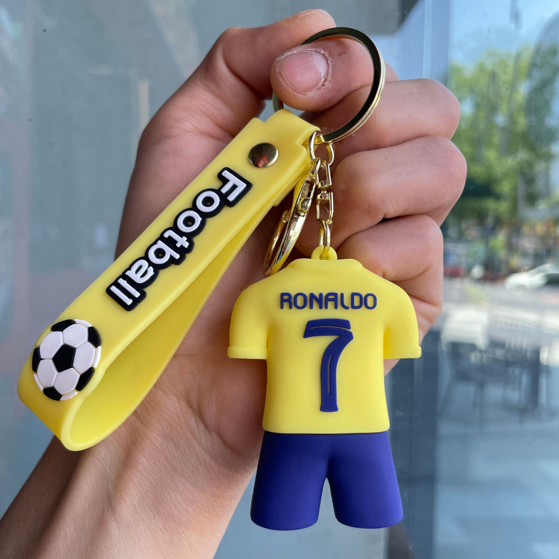 Silicon Sports Game Football Soccer Star Jerseys Keychain Keyring Netby
