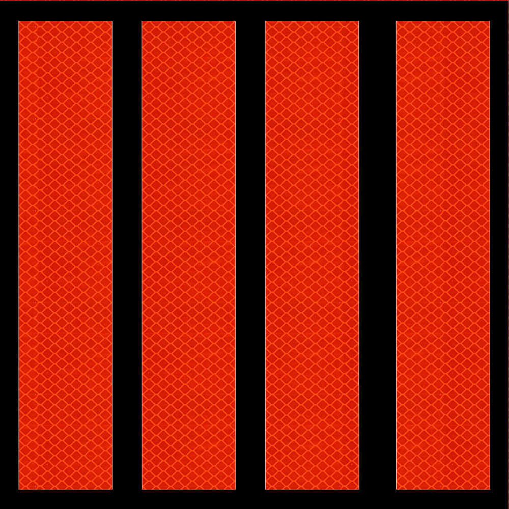 4 Rectangular Reflective Sticker for Car Netby