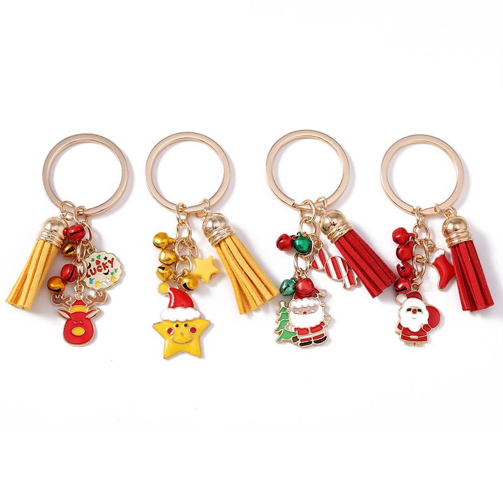 Tassel Festival Christmas Keychain Keyring Netby