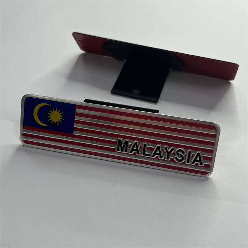 National Flag Car Grille Emblem Badge Netby USA UK SWEDEN CANADA SOUTH KOREA ITALY FRANCE GERMANY