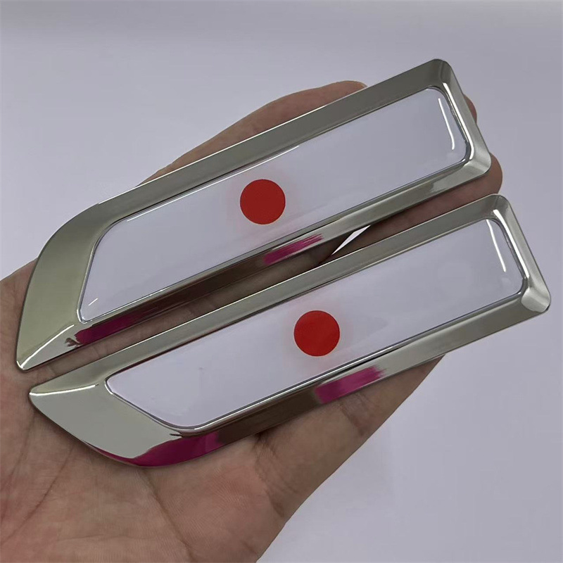 Knife Blade Shape National Flag Car Fender Side Sticker Netby